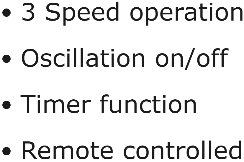 מאוורר מגדל ביתי PRO ELEC PEL01932